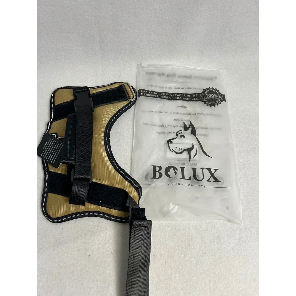 Tactical Reflective Bolux Dog Harness Sm Army Yellow No Pull Safety Vest Handle